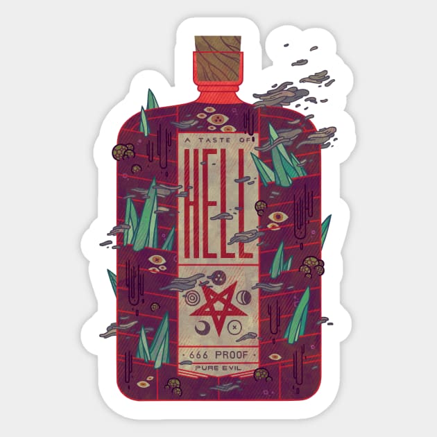 Hellbrew Sticker by againstbound